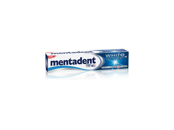 toothpaste mentadent white system ml.75